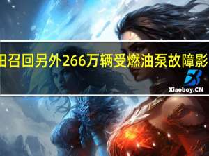丰田召回另外266万辆受燃油泵故障影响的车辆