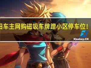 丰田车主网购磁吸车牌 蹭小区停车位！结果栽了