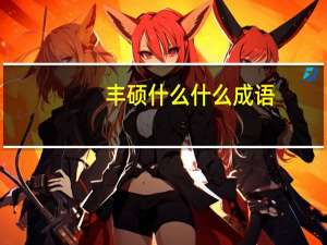 丰硕什么什么成语