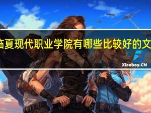 临夏现代职业学院有哪些比较好的文科专业