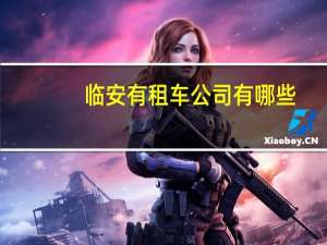 临安有租车公司有哪些