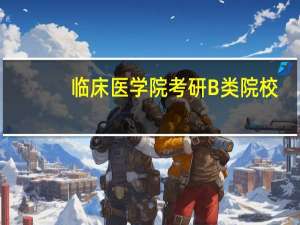 临床医学院考研B类院校
