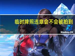 临时牌照违章会不会被拍到