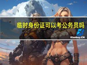 临时身份证可以考公务员吗