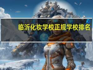 临沂化妆学校正规学校排名