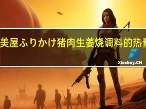 丸美屋 ふりかけ 猪肉生姜烧调料的热量是多少