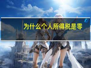 为什么个人所得税是零
