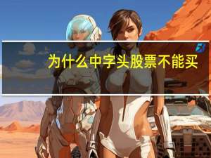 为什么中字头股票不能买