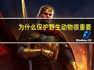 为什么保护野生动物很重要