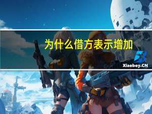 为什么借方表示增加