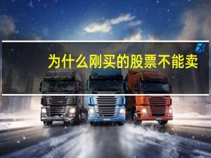 为什么刚买的股票不能卖