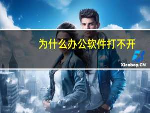 为什么办公软件打不开
