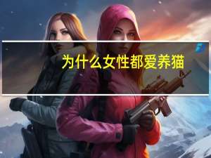为什么女性都爱养猫