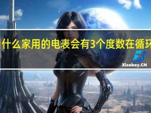 为什么家用的电表会有3个度数在循环跳动啊