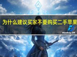 为什么建议买家不要购买二手苹果电脑