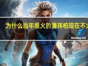 为什么当年很火的潘玮柏现在不火了？