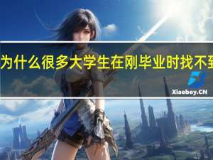 为什么很多大学生在刚毕业时找不到工作