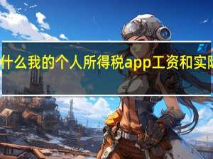 为什么我的个人所得税app工资和实际差很多