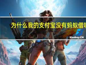 为什么我的支付宝没有蚂蚁借呗