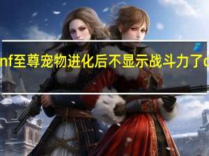 为什么我dnf至尊宠物进化后不显示战斗力了 dnf宠物进化任务