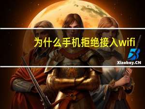 为什么手机拒绝接入wifi