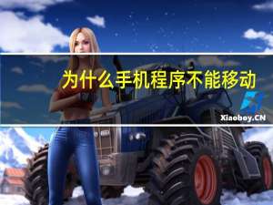 为什么手机程序不能移动