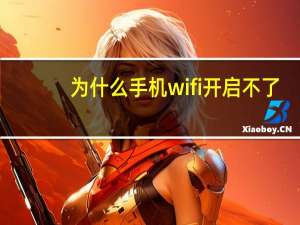 为什么手机wifi开启不了（手机wifi开启不了怎么解决）