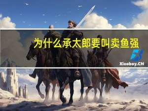 为什么承太郎要叫卖鱼强（空条承太郎为什么叫卖鱼强）