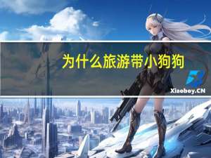 为什么旅游带小狗狗