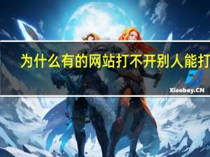 为什么有的网站打不开别人能打开（为什么有的网站打不开）
