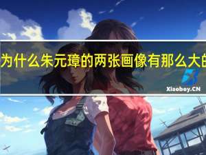 为什么朱元璋的两张画像有那么大的差别