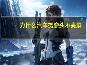 为什么汽车摄像头不亮屏