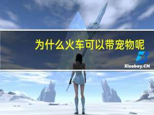 为什么火车可以带宠物呢
