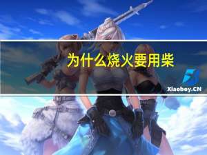 为什么烧火要用柴