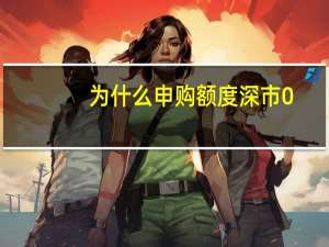 为什么申购额度深市0