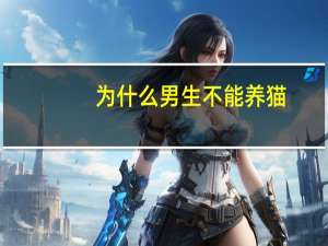 为什么男生不能养猫