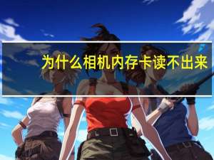 为什么相机内存卡读不出来（内存卡读不出来）