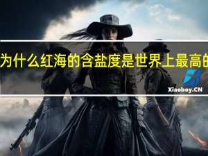 为什么红海的含盐度是世界上最高的海域