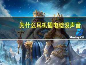 为什么耳机插电脑没声音（耳机插电脑没声音）