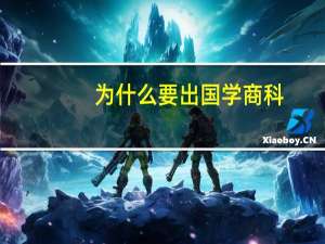 为什么要出国学商科