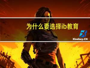 为什么要选择ib教育