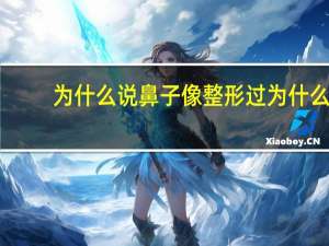 为什么说鼻子像整形过 为什么鼻梁看起来好像打了高光