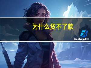 为什么贷不了款