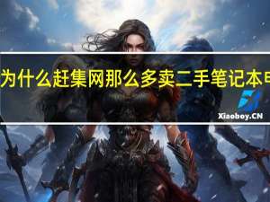 为什么赶集网那么多卖二手笔记本电脑的