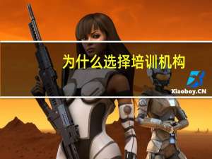 为什么选择培训机构