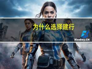 为什么选择建行