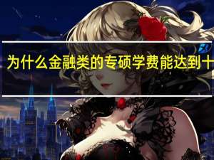 为什么金融类的专硕学费能达到十多万
