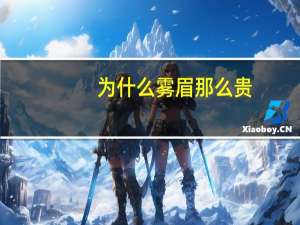 为什么雾眉那么贵，野生眉和丝雾眉哪个贵