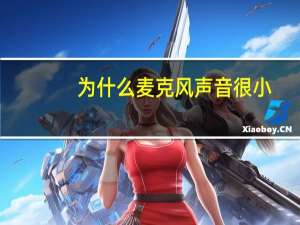 为什么麦克风声音很小