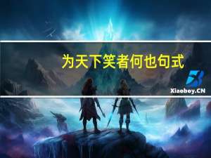 为天下笑者何也句式